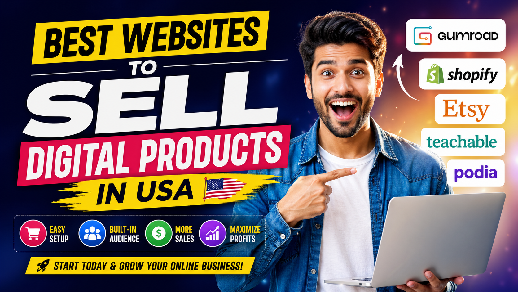 Best website to sell digital products in USA
